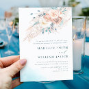 Buscar playa elegante boda invitaciones Floral