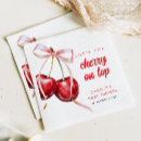 Buscar cereza servilletas Arco rosa