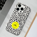 Buscar amarillo y negro iphone fundas Monograma