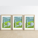 Buscar golfista arte Cartel