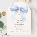 Buscar niño invitaciones para bautizos Azul