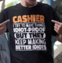 Buscar cajero camisetas Profesión