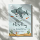 Buscar tiburón invitaciones Chico
