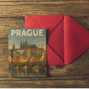 Buscar praga vintage postales Ilustracion