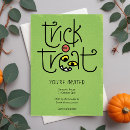Buscar truco o invitaciones Verde