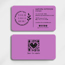 Buscar orquídea tarjetas de visita Código qr
