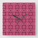 Buscar tejas relojes de pared Rojo