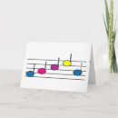 Buscar notas musicales coloridas tarjetas Músico