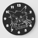 Buscar gato negro relojes de pared Adorable
