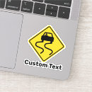 Buscar señal de tráfico pegatinas Amarillo