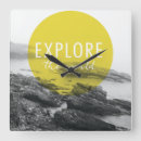 Buscar wanderlust relojes de pared Mapas del viaje