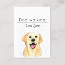 Buscar dog walking tarjetas de visita Entrenador de perros