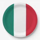 Buscar bandera italiana papel platos País