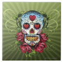 Buscar día de los muertos azulejos Flor