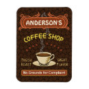 Buscar granos de café imanes Cafetería