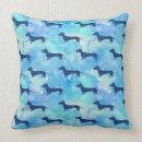 Buscar dachshund cojines Azul