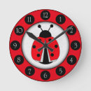 Buscar mariquitas relojes de pared Negro