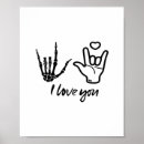 Buscar corazón esqueleto posters Amor gótico