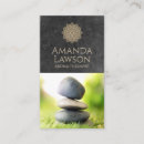 Buscar piedras apiladas tarjetas de visita Meditación