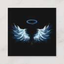 Buscar alas del ángel tarjetas de visita Negro
