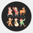 Buscar bailando pegatinas Santa