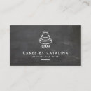 Buscar diseñadores la torta de tarjetas de visita Cocinero