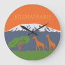 Buscar fauna africana relojes de pared Safari