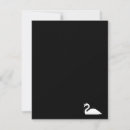 Buscar cisne blanco invitaciones Minimalista