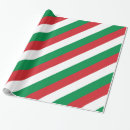 Buscar rayas rojas y blancas papel de regalo Blanco
