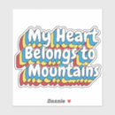 Buscar montaña pegatinas Retro