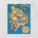 Buscar mapa hawaiano postales Vintage