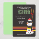 Buscar sushi lindo invitaciones Japonés