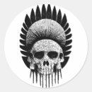 Buscar cráneo blanco y negro pegatinas General y unisex