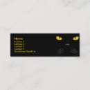 Buscar felino tarjetas de visita Negro