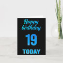 Buscar 19 años tarjetas Nombre