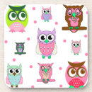 Buscar búhos posavasos Colorido