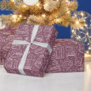 Buscar mano dibujada papel de regalo Invierno