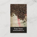 Buscar granos café de tarjetas de visita Cafeína