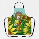 Buscar sunflower delantales Floral