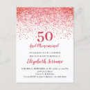Buscar coral rojo invitaciones Moderno