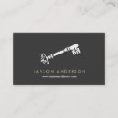 Buscar llave maestra tarjetas de visita Elegante