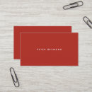 Buscar ladrillo rojo tarjetas de visita Minimalista