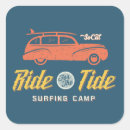 Buscar el practicar surf pegatinas Onda