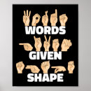 Buscar lenguaje de signos americano posters Idioma