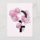Buscar símbolo femenino postales Flor