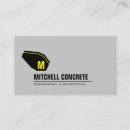 Buscar hormigón tarjetas de visita Contratista
