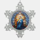 Buscar virgen maría adornos Vidrio manchado