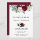 Buscar quinceanera elegante invitaciones Flores acuáticas