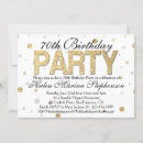 Buscar 70th birthday invitaciones Oro