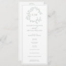 Buscar guión clásico caligrafía boda programas Orden de servicio